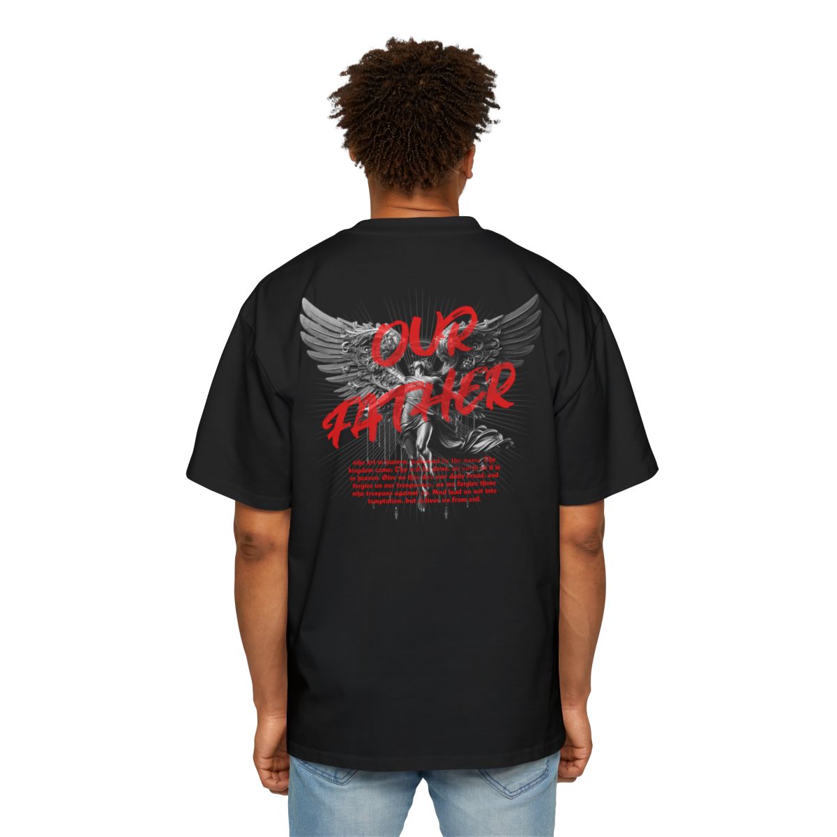 OUR FATHER | Men's Heavy Oversized Tee